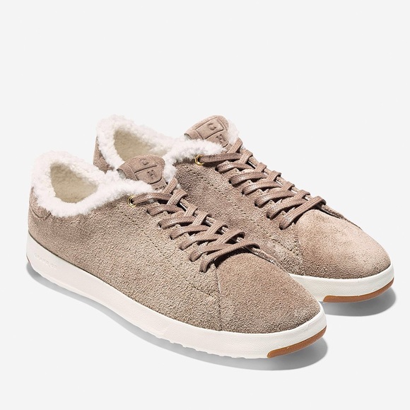 shearling tennis shoes